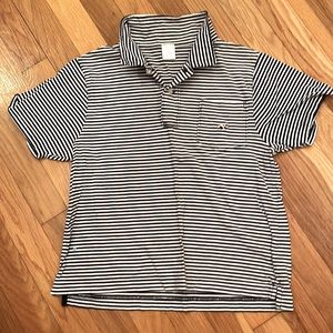 Crewcuts Boys size 10 navy/white striped polo